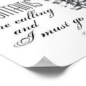 poster Muir citation avec photo en noir et blanc (Coin)