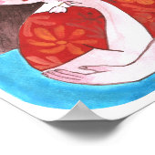 Poster Mujer con Flor (Coin)