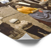 Poster Mulberry Street Market New York City 1900 (Coin)