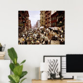 Poster Mulberry Street, New York, NY 1900 (Bureau à domicile)