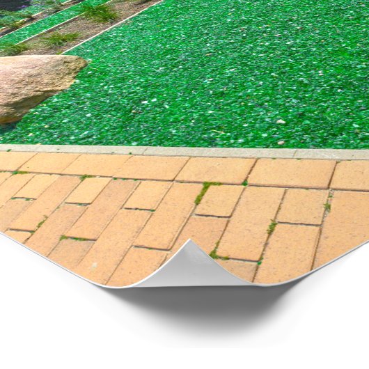 Poster Mulch en verre vert dans le jardin à Schwerin, All (Coin)