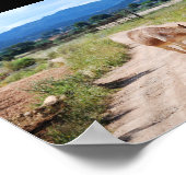 Poster Mulet espagnol sur route de campagne (Coin)