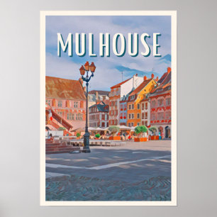 Poster Mulhouse Photo Vintage 