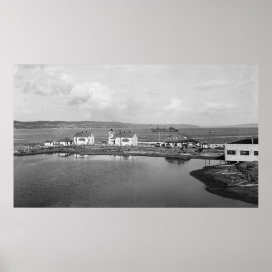 Poster Mulkilteo, WA - Vue du phare (Devant)