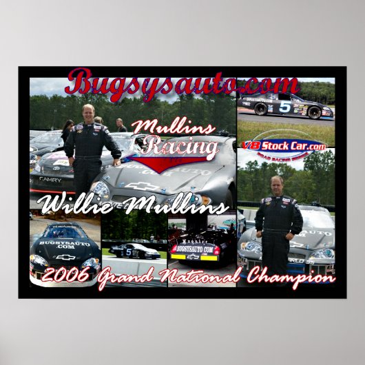 Poster Mulling Racing Collage (Devant)