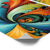 Poster Multi-Abstrait (Coin)