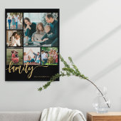 Poster Multi photo collage famille script moderne