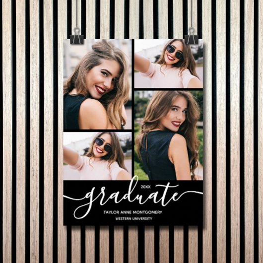 Poster Multi Photo Graduation Party