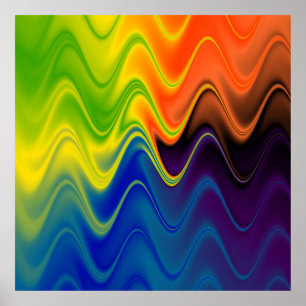 Poster Multicolor Abstrait