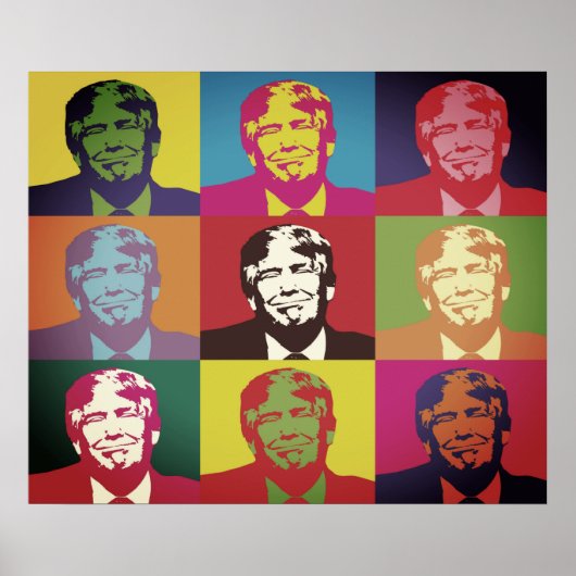 Poster MultiColor Donald Trump (Devant)