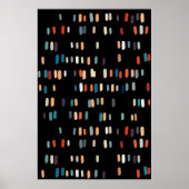 Poster Multicolor Irrégulier Rectangles (Devant)