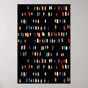 Poster Multicolor Irrégulier Rectangles