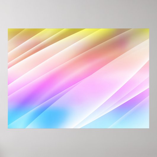 Poster Multicolor léger, Couvercle arc-en-ciel avec longu (Devant)