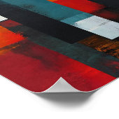 Poster Multicolor sophistiqué Abstrait (Coin)