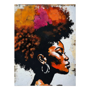 Poster Multicolor sophistiqué Abstrait
