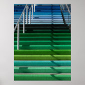 Poster Multicolored stairs (Devant)