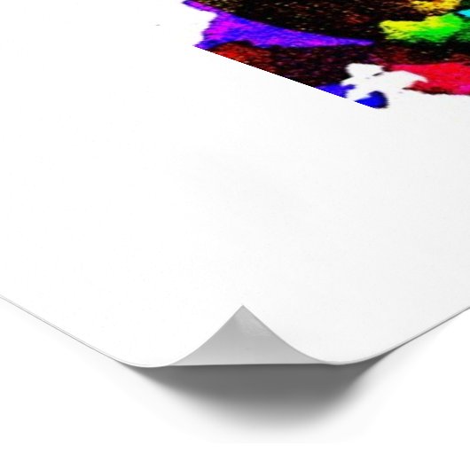 POSTER MULTICOULEUR ROLLERCOASTER (Coin)