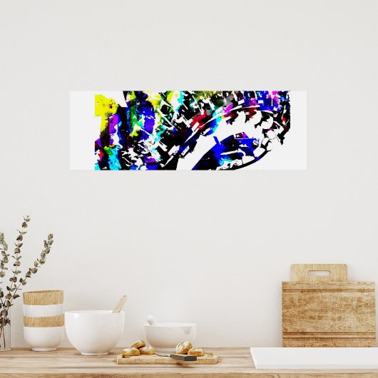 POSTER MULTICOULEUR ROLLERCOASTER (Cuisine)