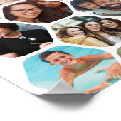 Poster Multiphoto Collage souvenirs Simple Carré moderne (Coin)