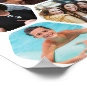 Poster Multiphoto Collage souvenirs Simple Carré moderne (Coin)