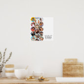 Poster Multiphoto Collage souvenirs Simple Carré moderne (Cuisine)