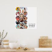 Poster Multiphoto Collage souvenirs Simple Carré moderne (Cuisine)