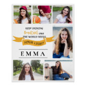 Poster Multiphoto Conserver brillant Citation Graduation  (Devant)