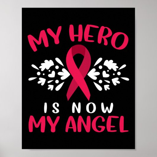 Poster Multiple Myeloma Awareness My Hero Is Now My Angel (Devant)