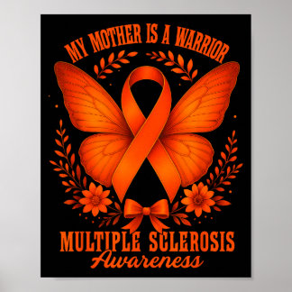 Poster Multiple Sclerosis Awareness Ms Warrior My Mother 