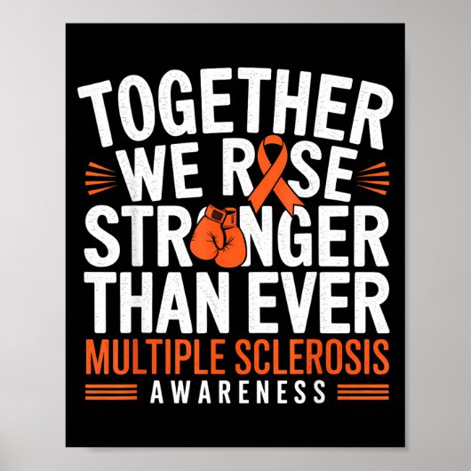 Poster Multiple Sclerosis Awareness Together We Rise Oran (Devant)