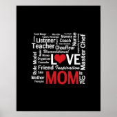 Poster Multitâche Maman - Fête des mères ou anniversaire  (Devant)