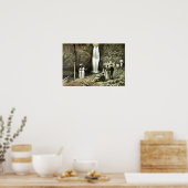 Poster Multnomah Falls Corbett Oregon Edwardian Wall Art (Cuisine)