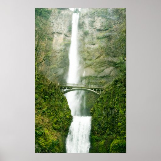 Poster Multnomah Falls Oregon (Devant)