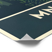 Poster Multnomah Falls Oregon (Coin)