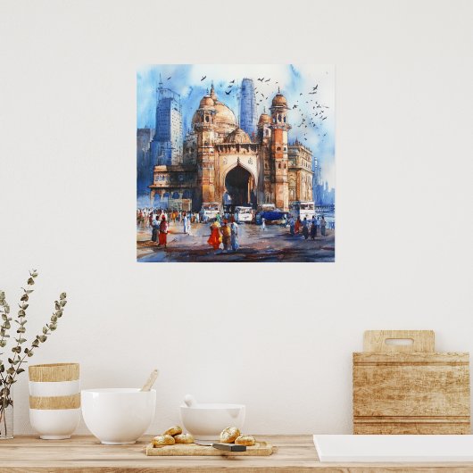 Poster Mumbai in India (Cuisine)