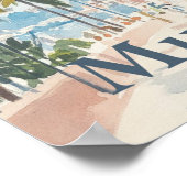 Poster Mumbai Inde Aquarelle Peinture Voyage (Coin)