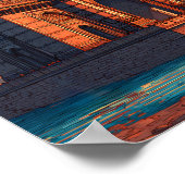 Poster Mumbai Inde Illustration Voyage Art Vintage (Coin)