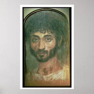 Poster Mummy Portrait d'un homme, de Fayum, Romano-Egypti