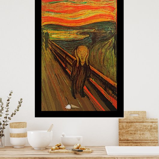 Poster Munch - Le cri de glace (Cuisine)
