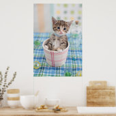 Poster Munchkin Kitten Avec Joli Ruban (Cuisine)