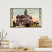 Poster Muncie, Indiana Courthouse (Cuisine)