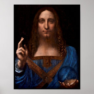 Poster mundi de salvador par Léonard de Vinci