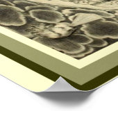 Poster "Mundus Subterraneus" de Kircher - Eau 16 x 20 (Coin)