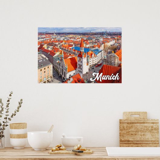 Poster Munich, Allemagne (Cuisine)