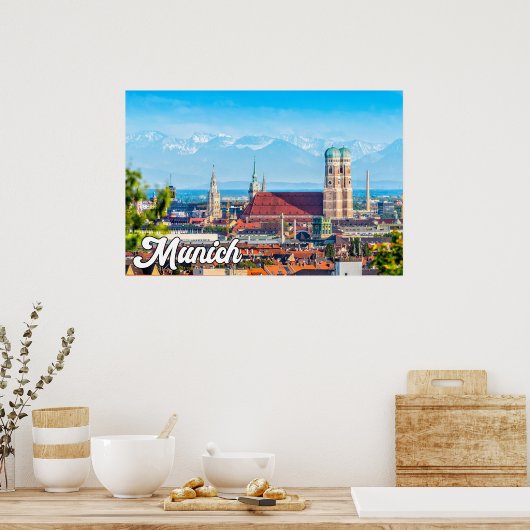 Poster Munich, Allemagne (Cuisine)