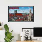 Poster Munich Cityscape (Bureau à domicile)