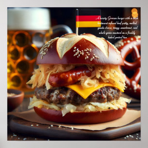 Poster Munich Munchies : Brat Burger Bonanza