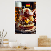 Poster Munich Munchies : Brat Burger Bonanza 24x36 (Cuisine)