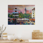 Poster Munich Viktualienmarkt (Cuisine)