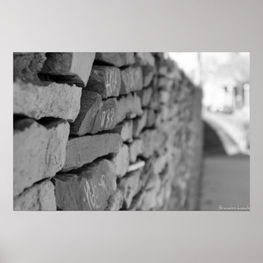 Poster Mur à Barcelone (Devant)